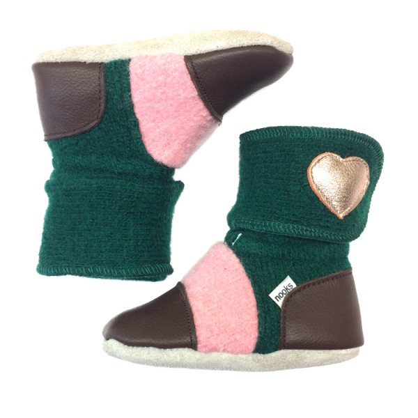 Nooks Design - Wholesale Booties - Kids - Aspen Felted Wool Booties1