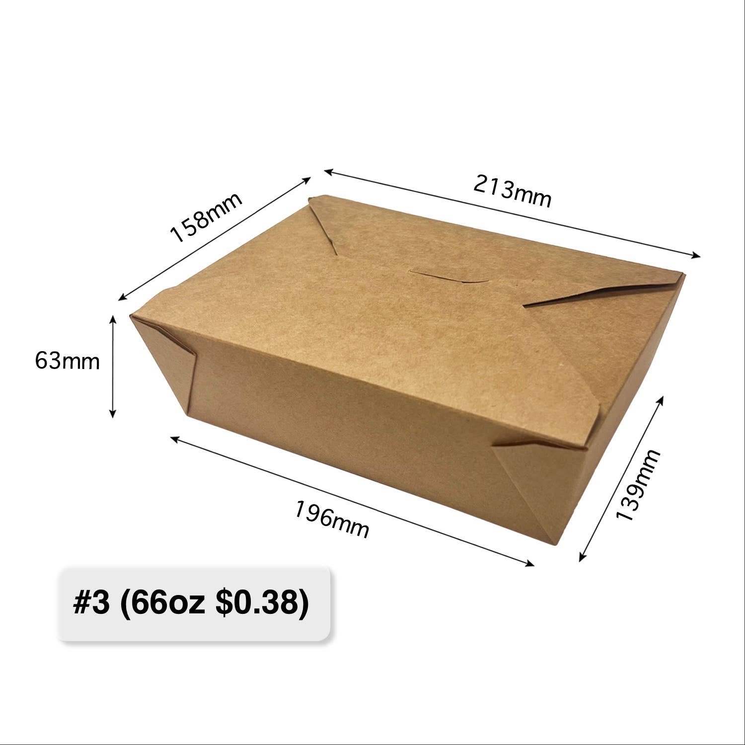 Kis Paper - Vente Boîtes de conservation - Boîte à emporter en papier kraft #1, #2, #3, #4, #82