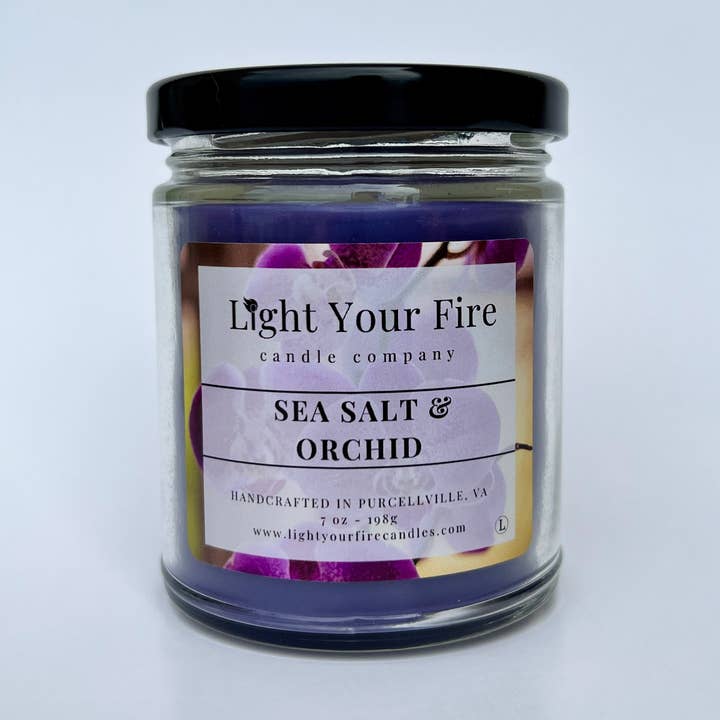 Sea Salt & Orchid for wholesale by Light Your Fire Candle Co