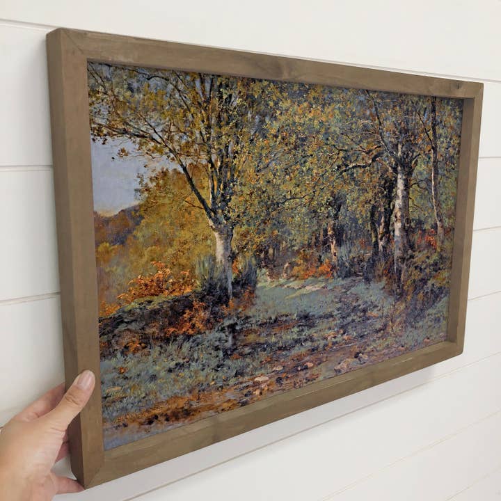 Hangout Home - Wholesale Art print - Lost in the Forest - Forest Landscape Canvas Art - Framed 2