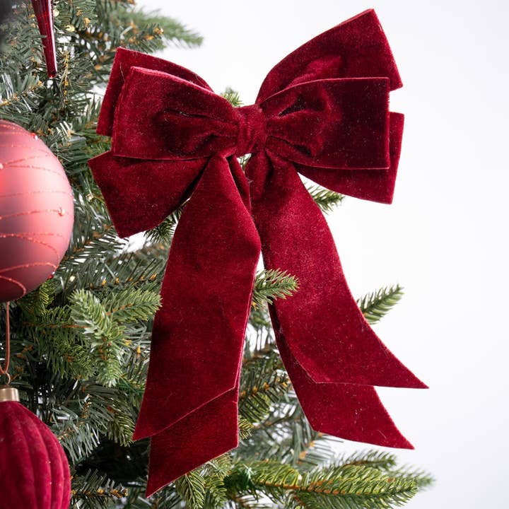 Joy By - Wholesale Ornament - Velvet Clip-On Bow7