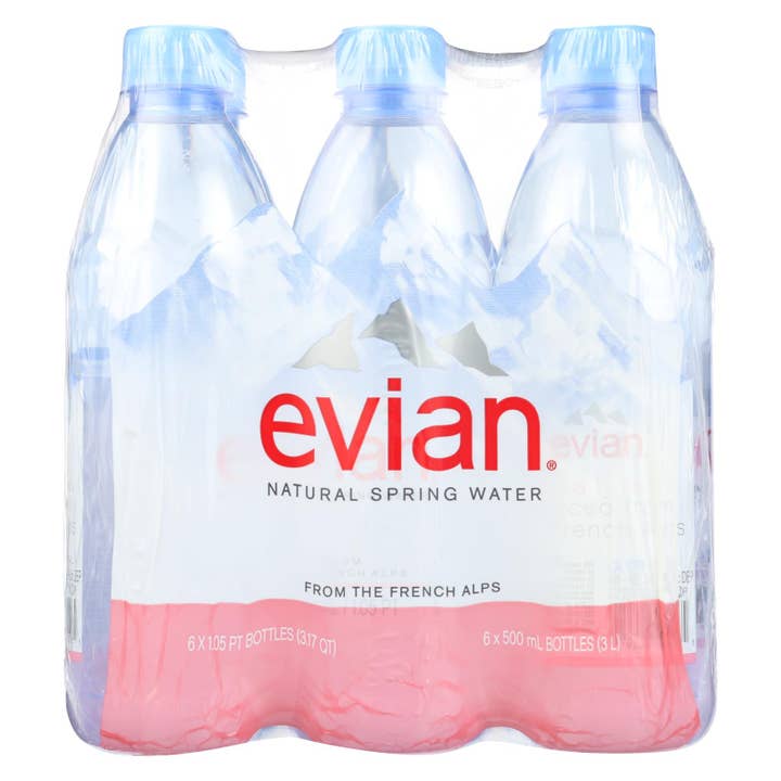 Ware Spark - Wholesale Sparkling Water - Evians Spring Water Natural Spring Water - Case Of 4 - 16.9 Fl Oz.