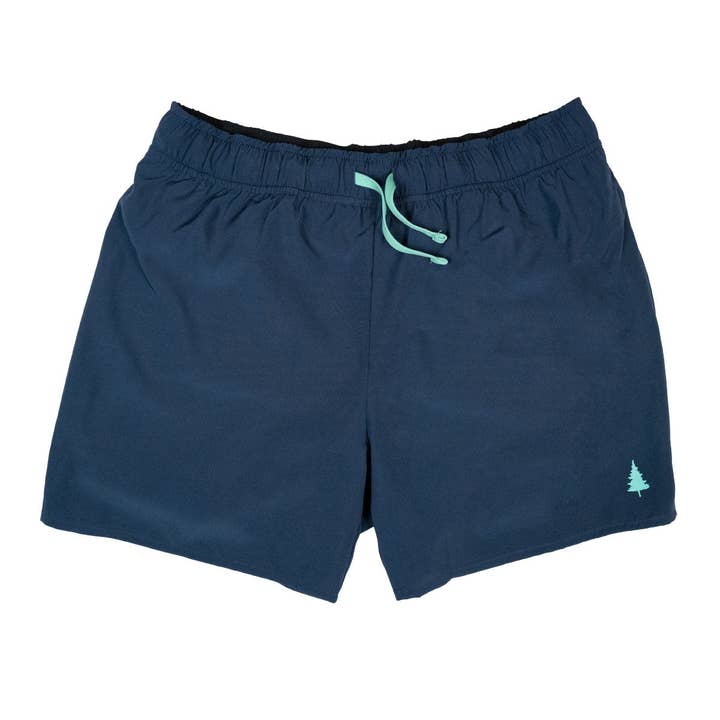 Short Long Haul pour hommes - Bleu marine pour la vente par Territory Run Co