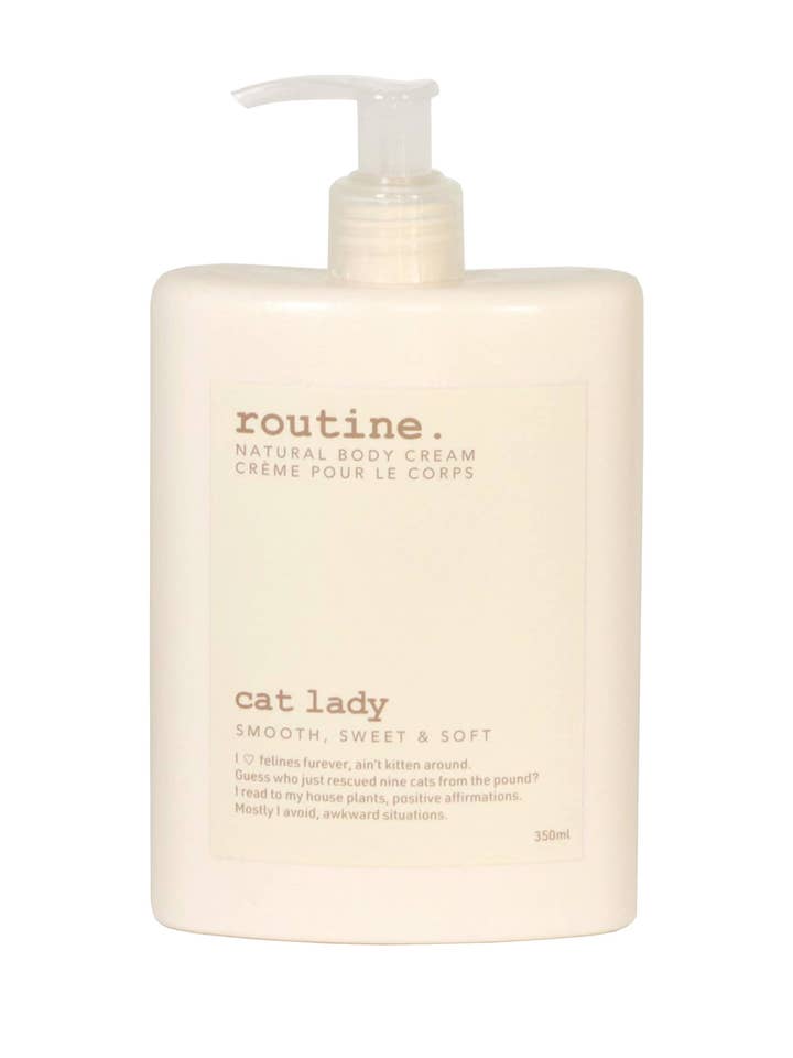 Cat Lady 350ml naturlig kropscreme for engroshandel hos Twenty-Two Stones Lifestyle Boutique