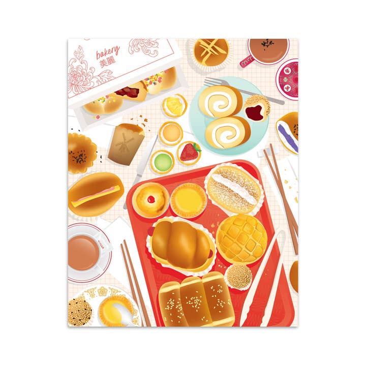 Chinese bakery art print for wholesale by I'll Know It When I See It