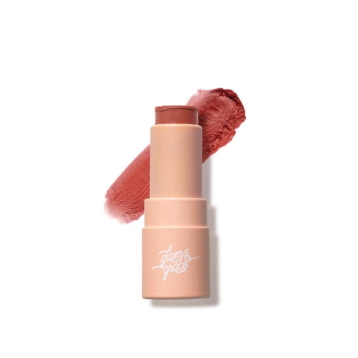 Glam & Grace – wholesale Läppbalsam – Mega färg läppbalsam - dämpad röd