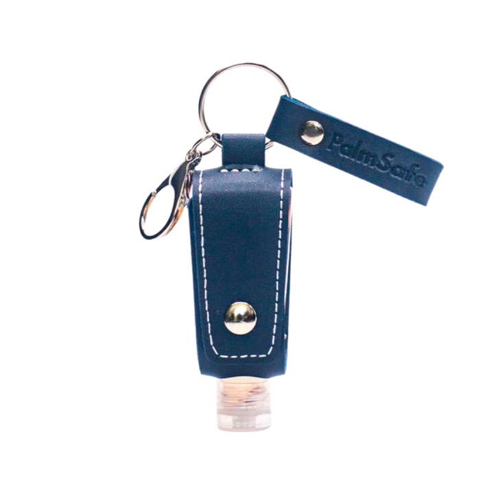 Palm Safe – wholesale Hand sanitiser – Keychain Leather Cased Refillable Hand Sanitiser Bottle4
