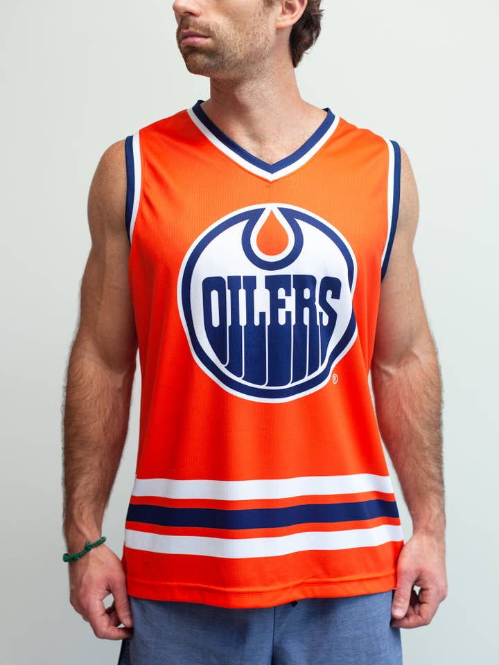 Edmonton Oilers Hockey Tank for wholesale by Bench Clearers