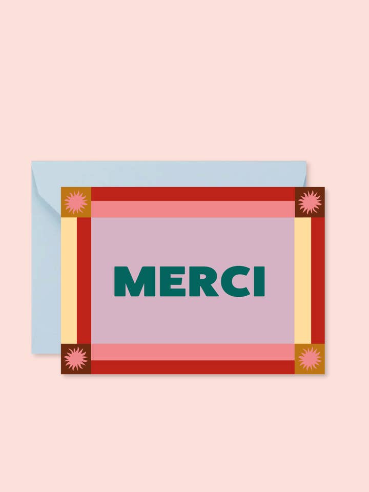 Carte "remerciement" - Merci Soleil (avec enveloppe) pour la vente par Ma Petite Vie
