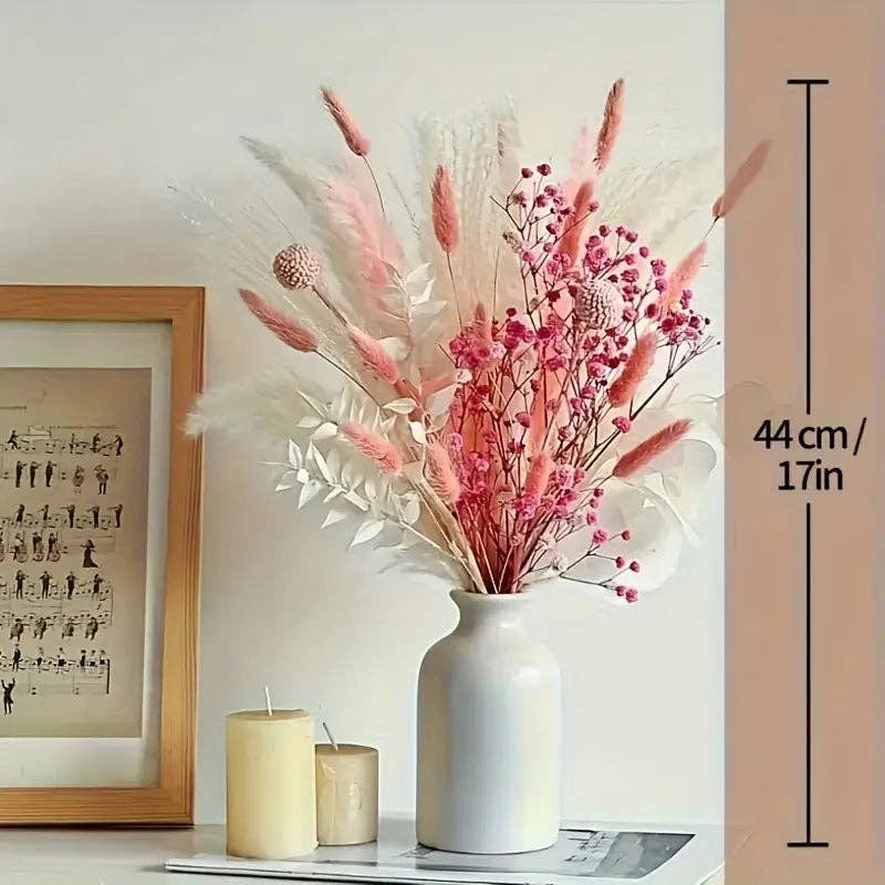 Huis Van Merken - Wholesale Dried/Pressed Flowers - Pampas Grass Bouquet - Boho Wedding Decor - 45pcs3