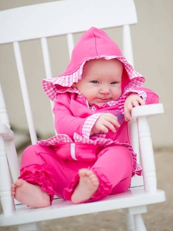 Chaqueta con volantes vichy - Rosa con rosa para venta al por mayor de Love That Cotton