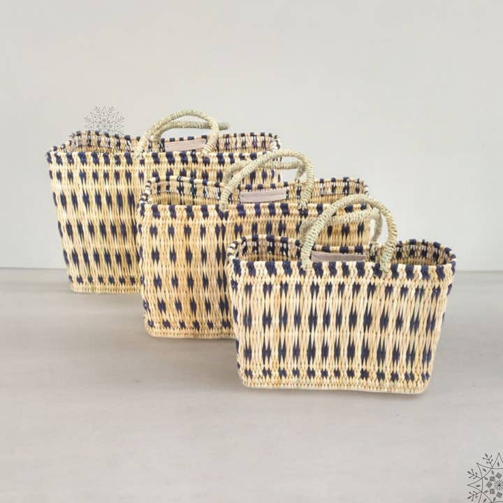 Reed Storage Basket, Natural Straw Tote Basket, Shopper Bag. for wholesale by Gran Wholesale