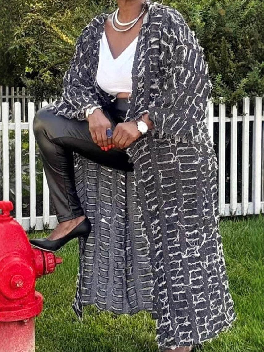 SALINA TRADING INC – Engroshandel Frakke - Dame – Kvinder Mode Casual Flænset Kvaster Langærmet Denimjakke6