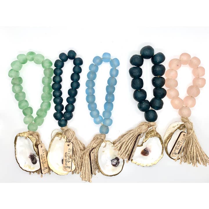 The Gilded Shell - Wholesale Decorative Tabletop Object - The Lagoon - Sea Glass3