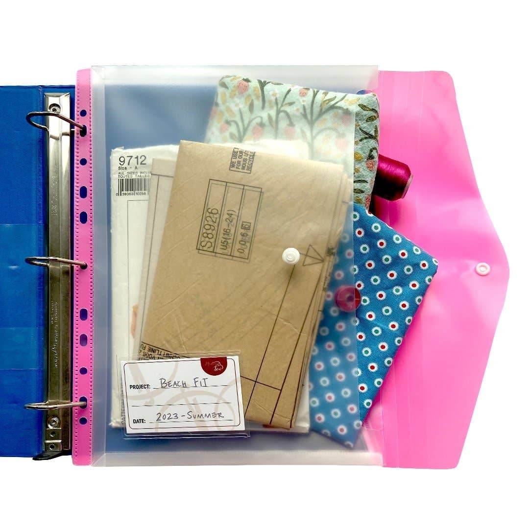 Madam Sew - Wholesale Binder - Binder Pocket 6-Pack - Organize your sewing projects easily!8