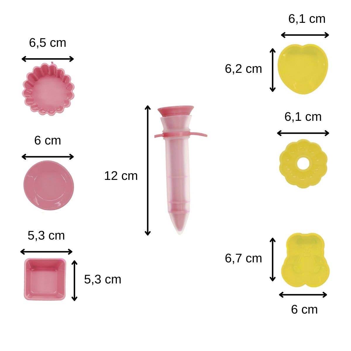 Fackelmann - Wholesale Cake Decorating Kit - Set of 7 pastry utensils with decorative pen2