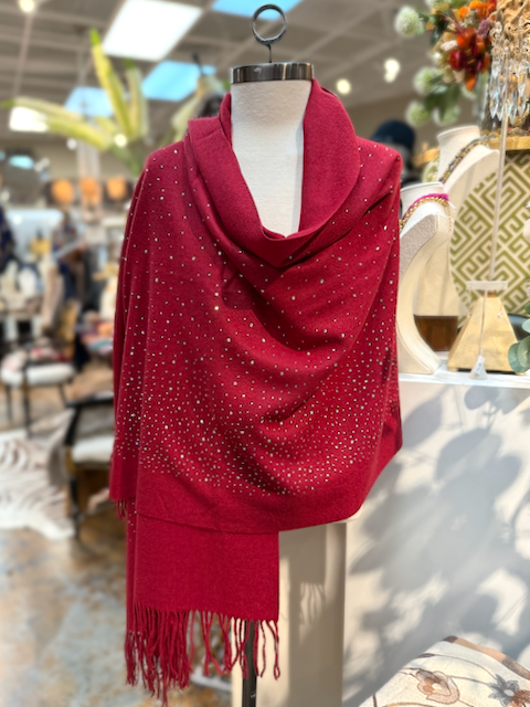 Pretty Persuasions – wholesale Scarf – Women's – S23230 Mischa Rhinestones Embellishment Scarf4