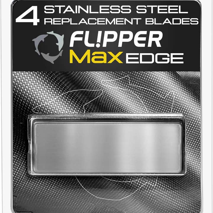 Flipper Aquarium Products - Wholesale Craft Tool - Flipper Edge MAX Stainless Steel Blades - 4pk