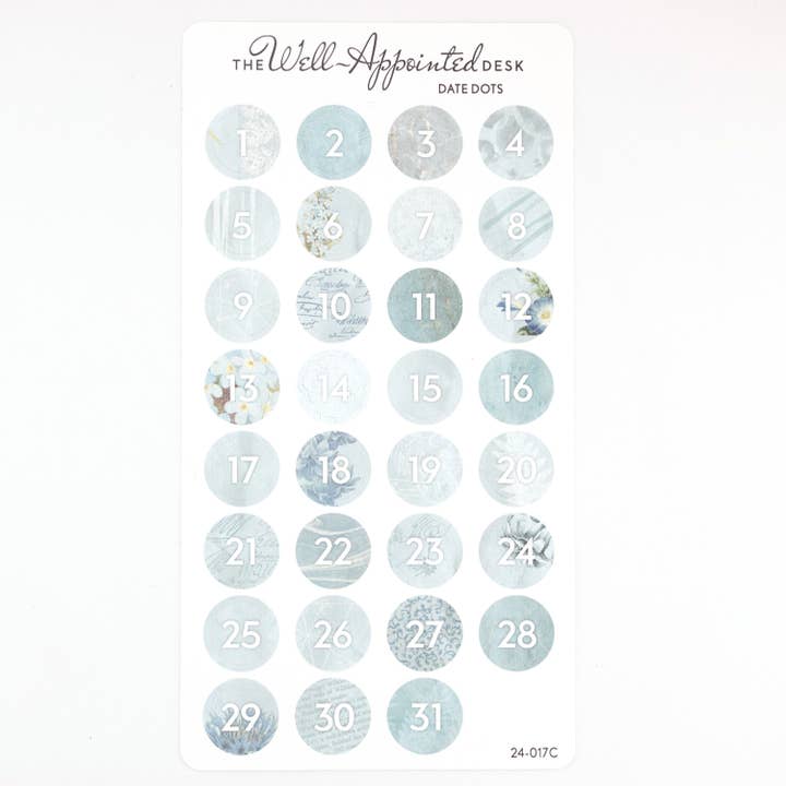 The Well-Appointed Desk - Wholesale Sticker - Date Dots Sticker Sheet (24-017)5