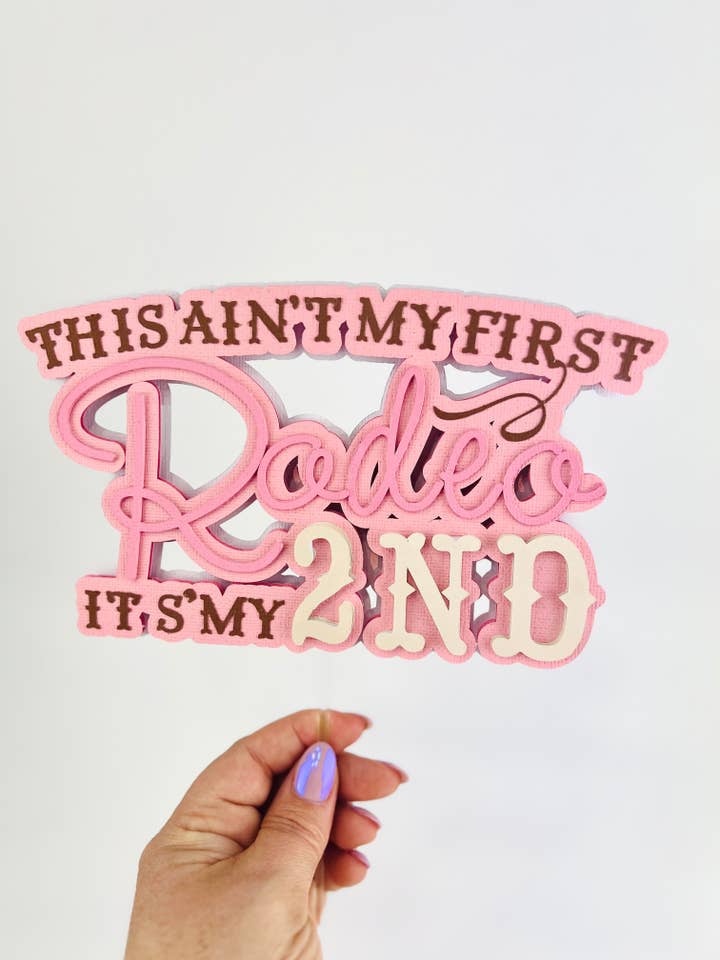 Ce n'est pas ma première fête d'anniversaire de cowgirl rodéo, fête d'anniversaire de cowboy, fête western, deuxième anniversaire thème country western. pour la vente par Scarlet Paperie