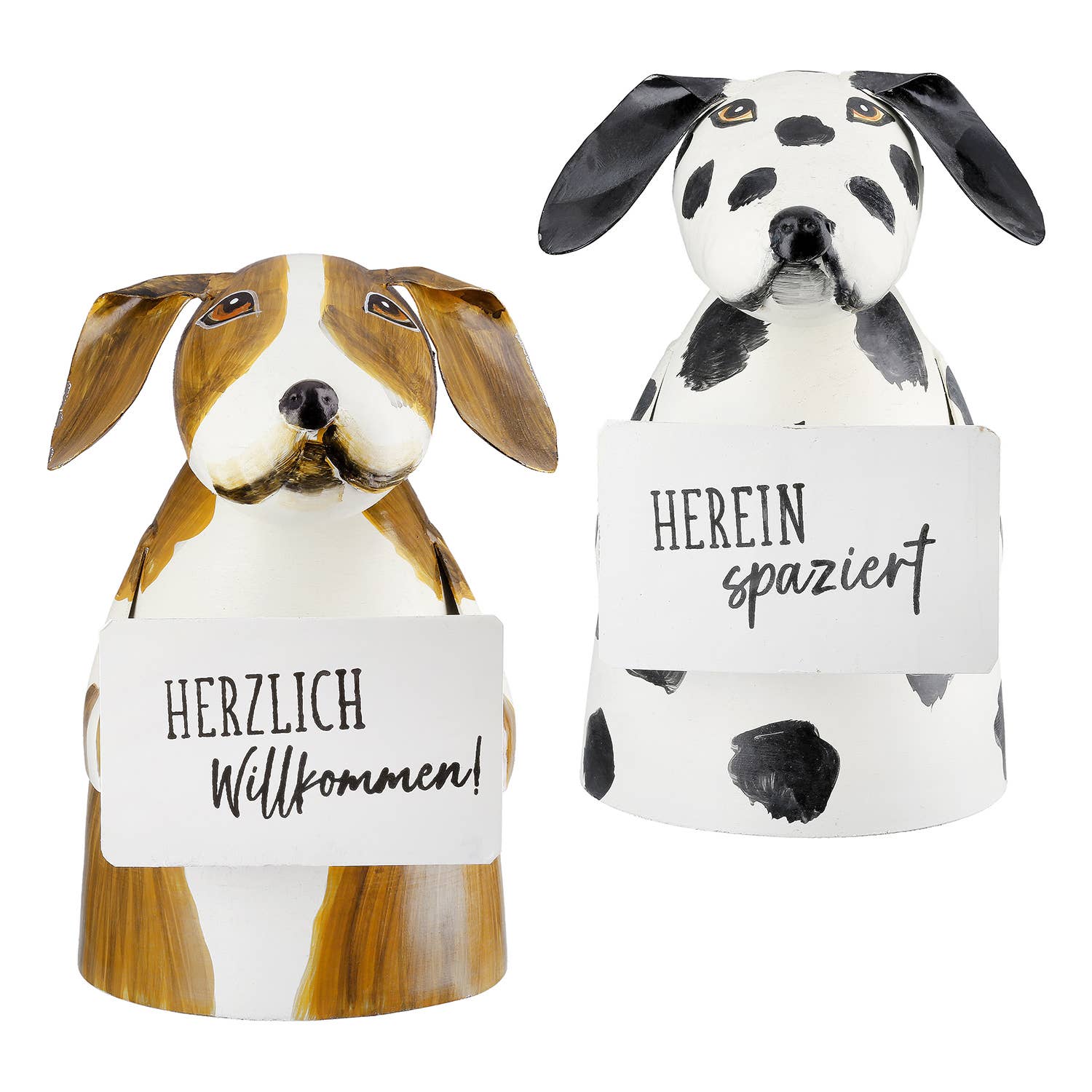 brown cream 2-way assorted dog fence figure, h. 18 cm for wholesale on Faire0