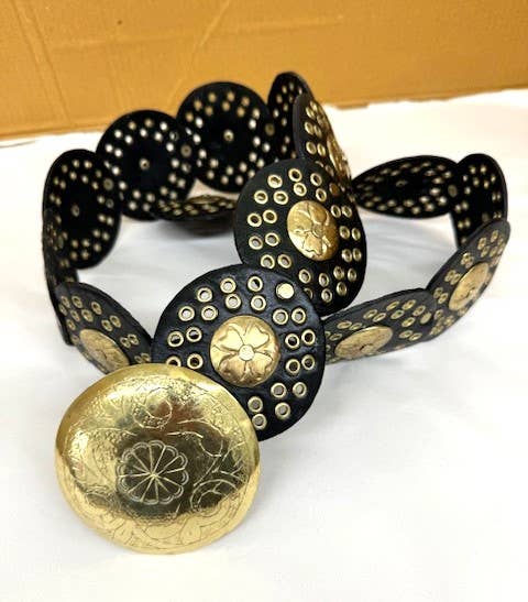 DAIRI - Wholesale Belt - Women's - leather belt black Gold1