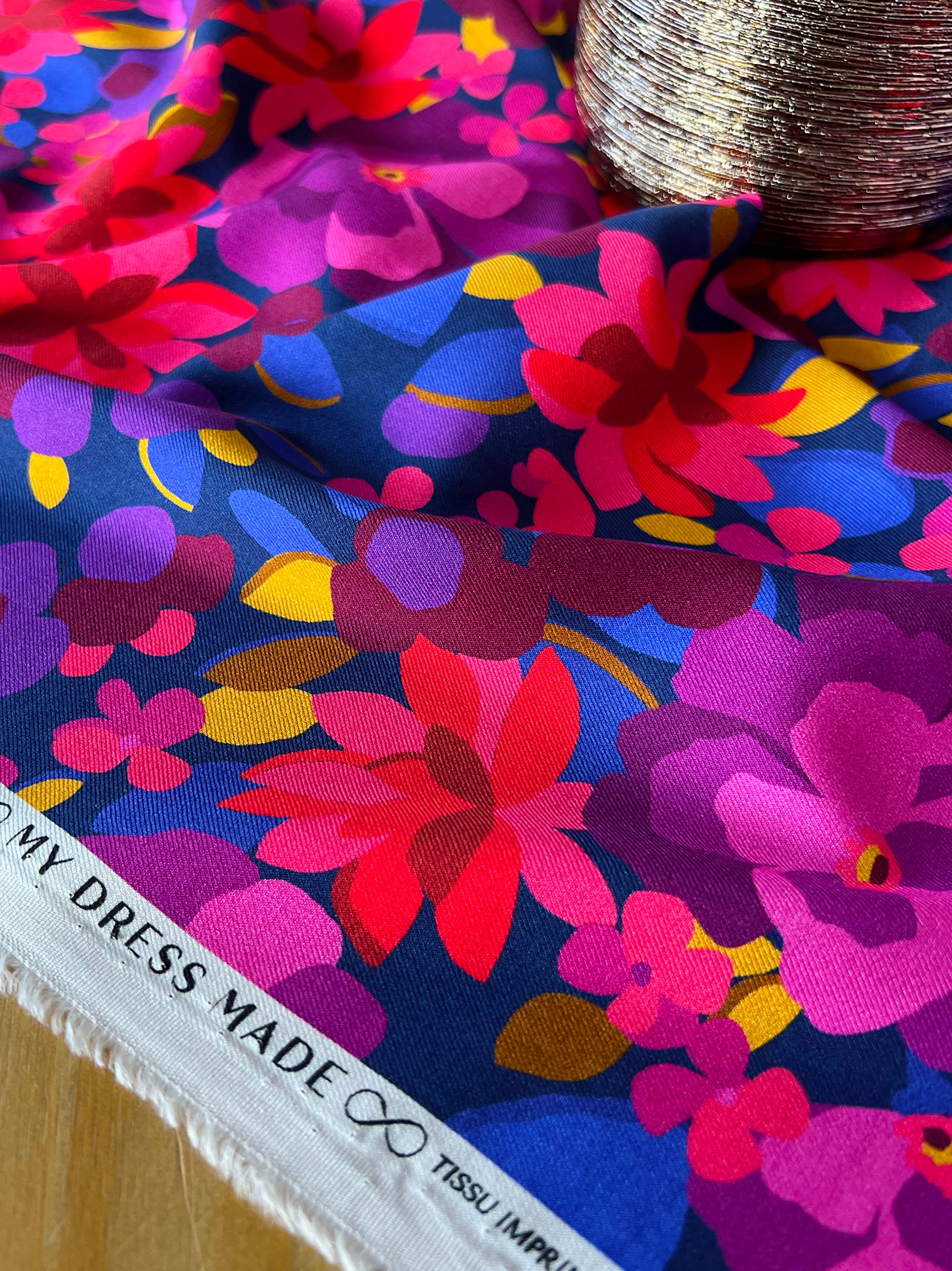 MY DRESS MADE - Wholesale Fabric - EDEN viscose twill fabric - Printed in France8