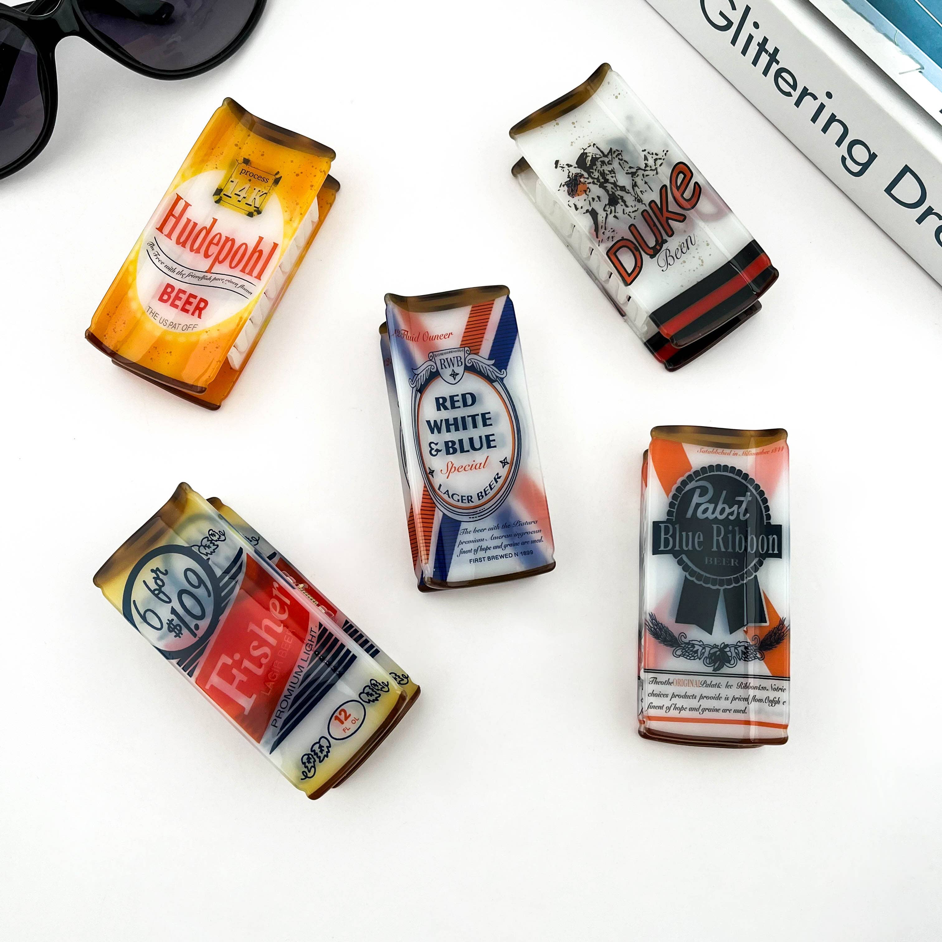 SoapElenGlen – wholesale Hair clip – Women’s – Beer Can Hair Claw Clip, Funny Drink-Inspired Hair Clip2