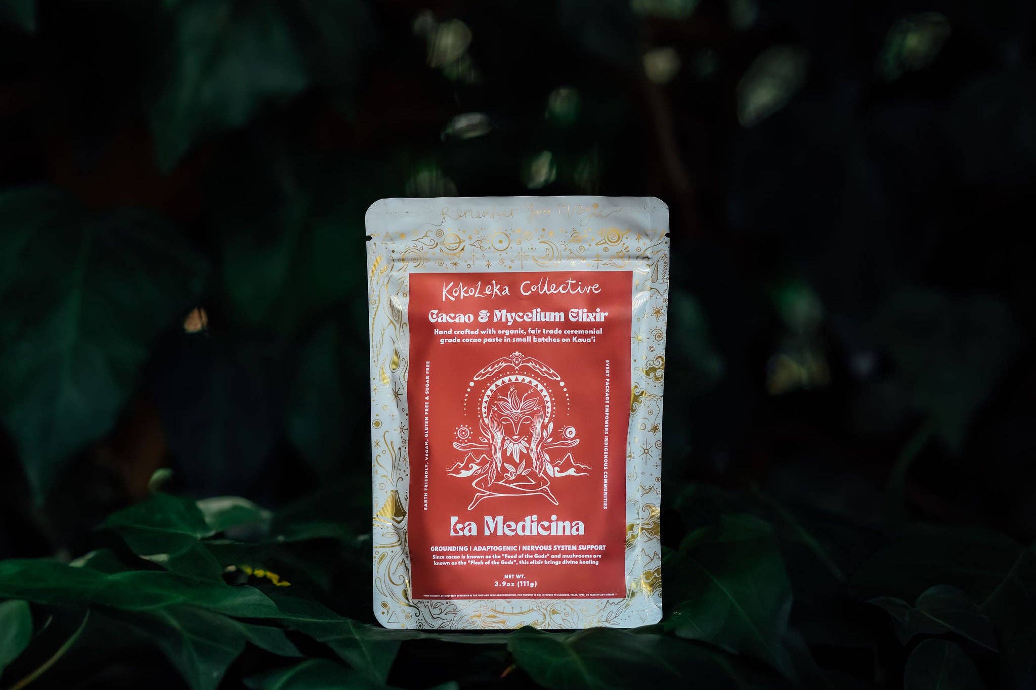 Kokoleka Collective – Proteína/Superalimento em pó por atacado – La Medicina - Elixir Cerimonial de Cacau com Cogumelos Medicinais4