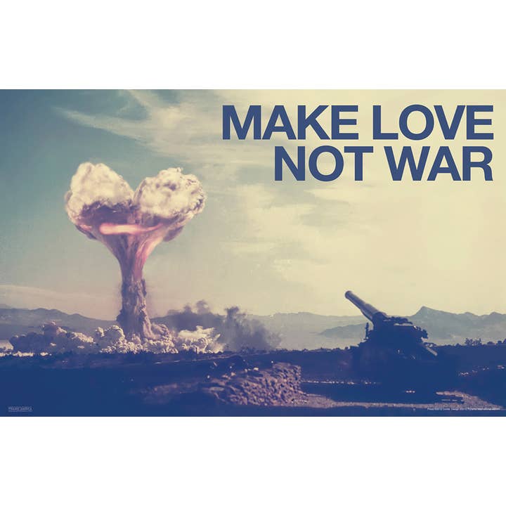 Pyramid America - Wholesale Poster - Make Love, Not War 11x17 Bag and Boarded Poster
