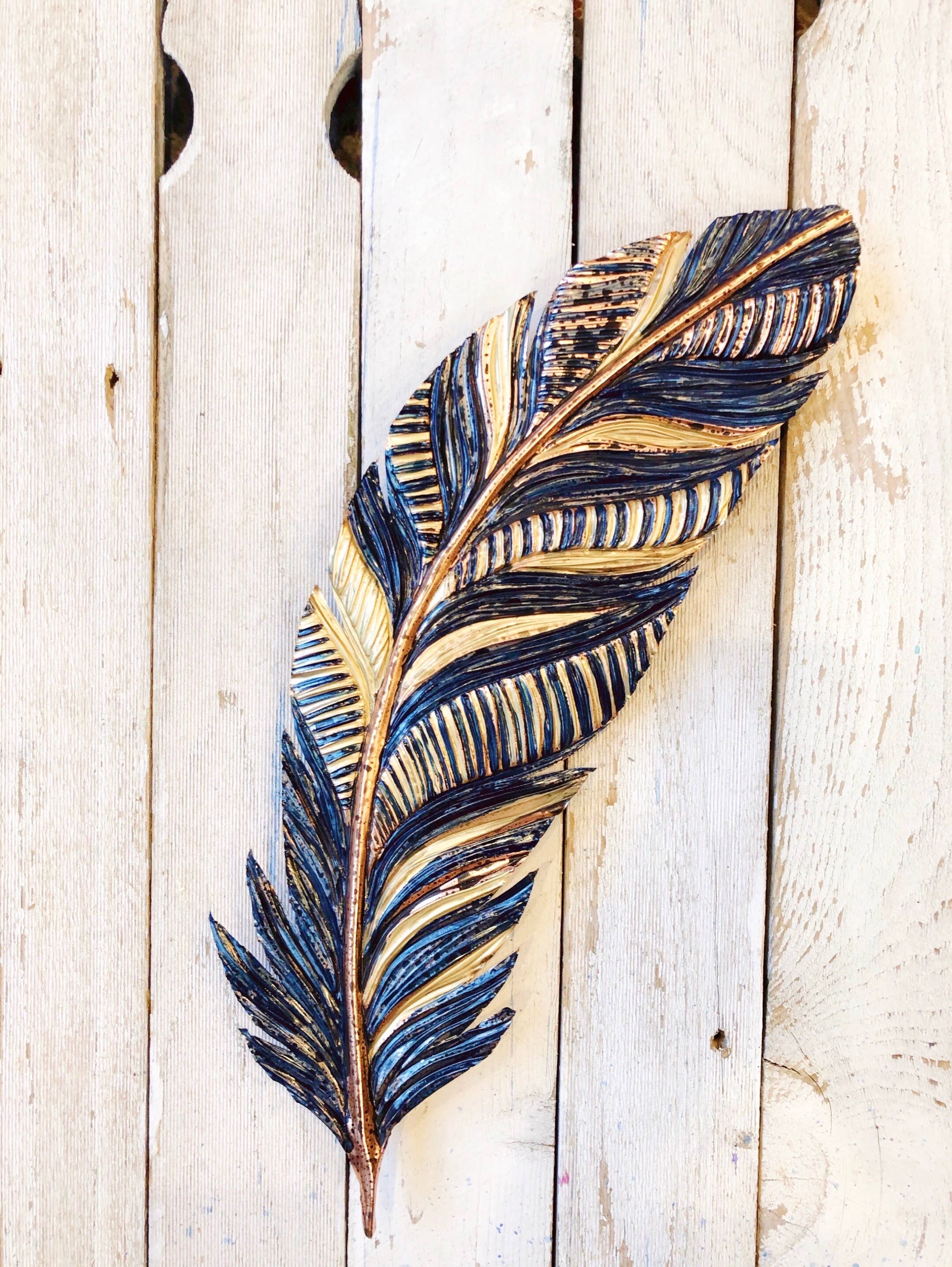 Timber Lane Studio - Wholesale Wall Accent - Giant Copper Feather13
