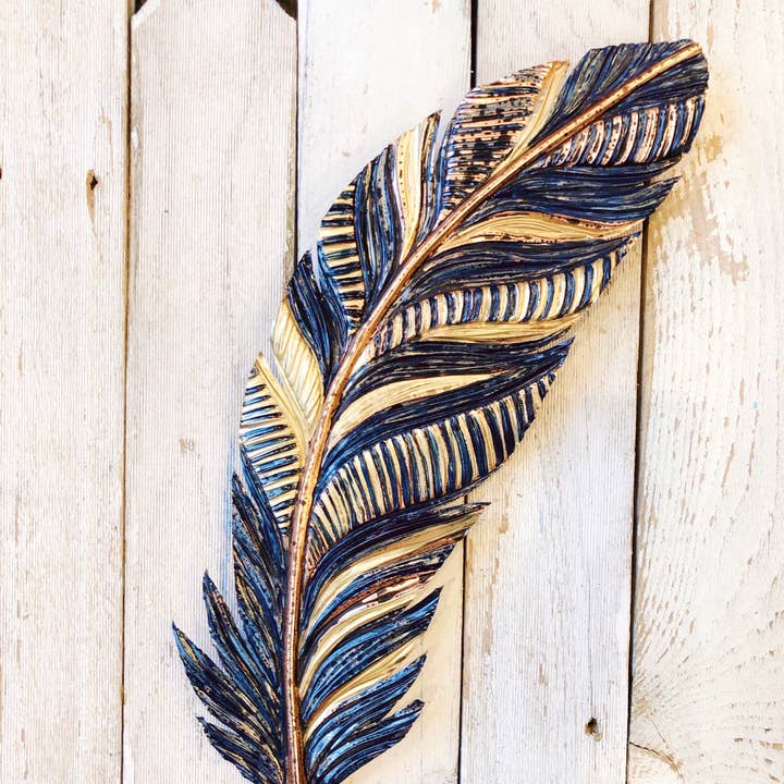 Timber Lane Studio - Wholesale Wall Accent - Giant Copper Feather13