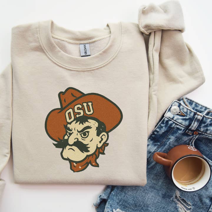 Old School OSU Cowboys Sweatshirt for wholesale by Simply You Customs