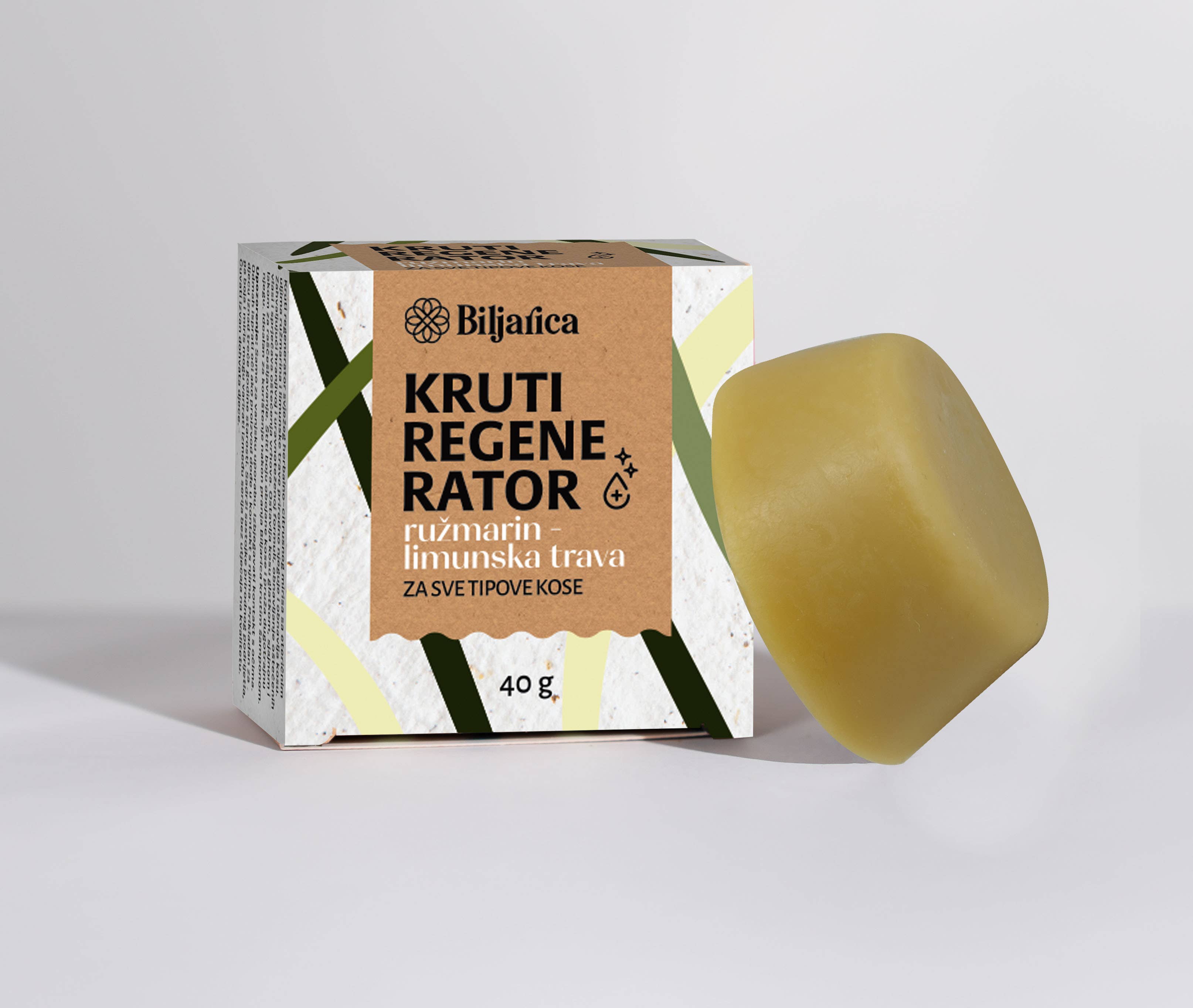 Biljarica - Wholesale Hair Conditioner - Solid Conditioner Rosemary - Lemongrass