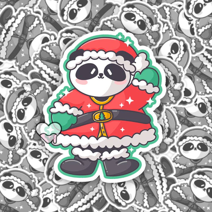 Lil Charmery - Wholesale Sticker - Santa Panda Sticker6