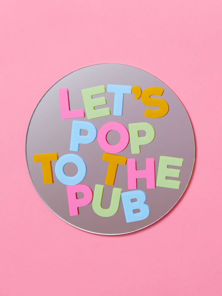 Vamos Saltar ao Pub Disc Espelho por atacado de Printed Weird