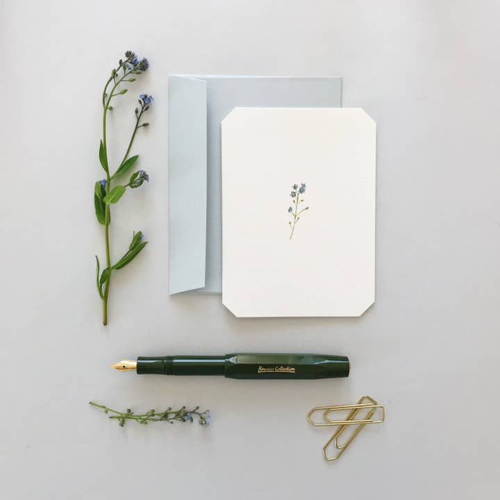 Annie Brougham Paper Goods. - Wholesale Everyday greeting card - Flora Collection - Forget-Me-Not Petit Card