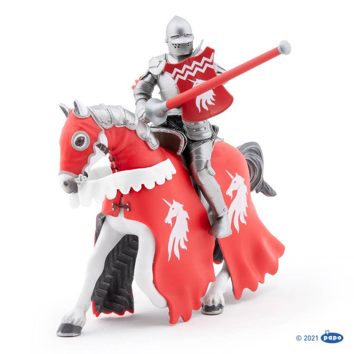 Papo - Wholesale Figurine Toy - Kids - Horse of Unicorn Knight w/ Spear