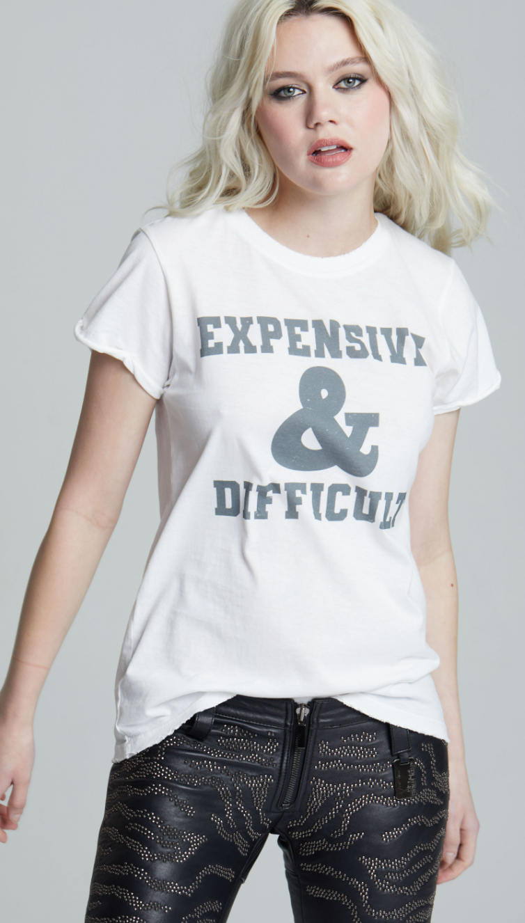 23205 - Expensive & Difficult White Ss Tee for wholesale on Faire1