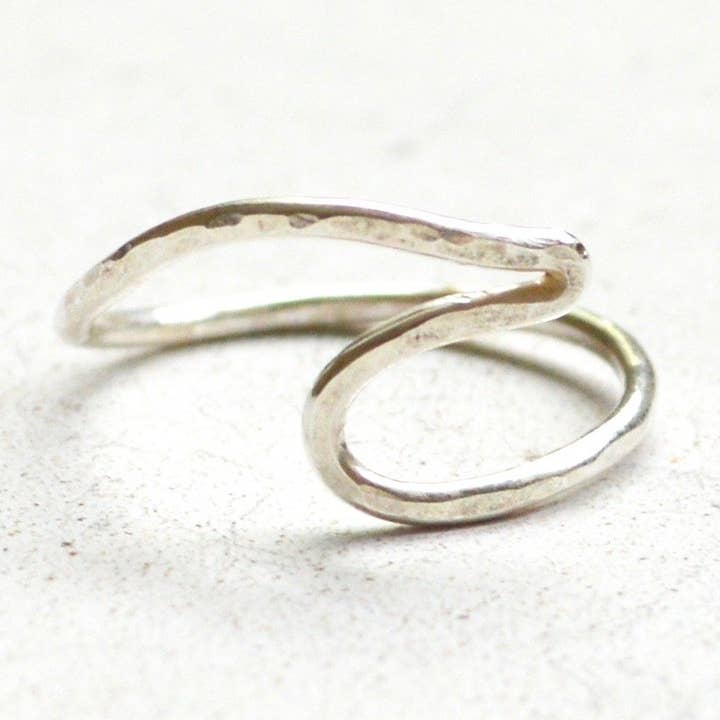 Wave Ring in Sterling or Gold for wholesale by Salty But Sweet