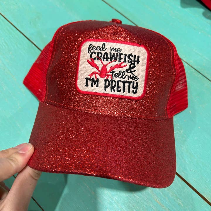 Vibes Hat Company - Wholesale Trucker Hat - Women's - Feed Me Crawfish Cap | Crawfish Boil Caps | Mud Bugs