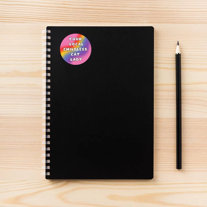 Atomic Cactus Stickers - Wholesale Sticker - Your Local Childless Cat Lady Sticker | Vinyl Sticker | Cat Lady | Novelty | Cute | Kamala Sticker | Gay Sticker3