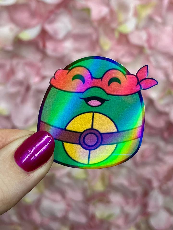 Autocolantes Holográficos Artesanais Holográficos de Cartoon dos anos 2000 por atacado de 13resinswhy