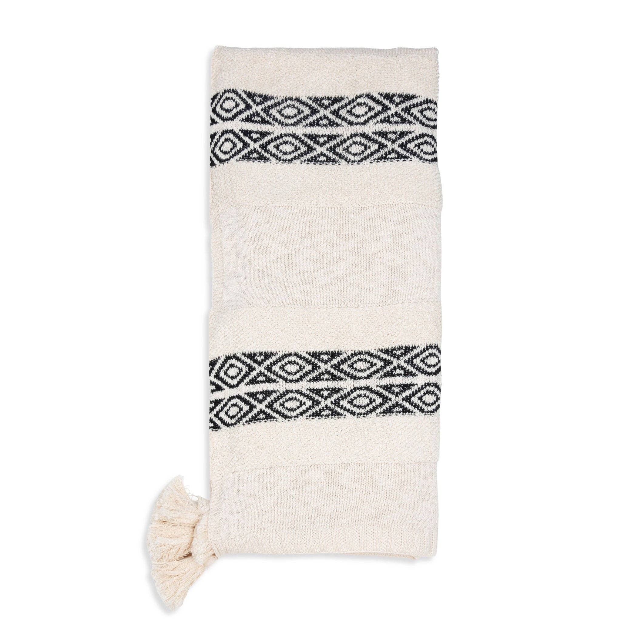 Howard's - Wholesale Throw Blanket - Necalli 50x60" Striped Cotton Decorative Knit Throw Blanket2