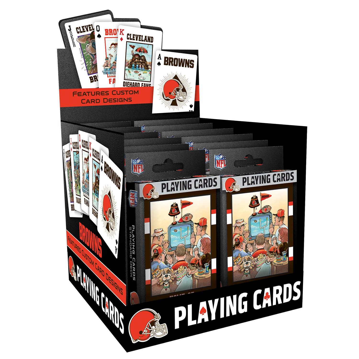 Masterpieces Puzzles - Vente Jeu de cartes - Jeu de cartes Fan Deck des Cleveland Browns - Jeu de 54 cartes3