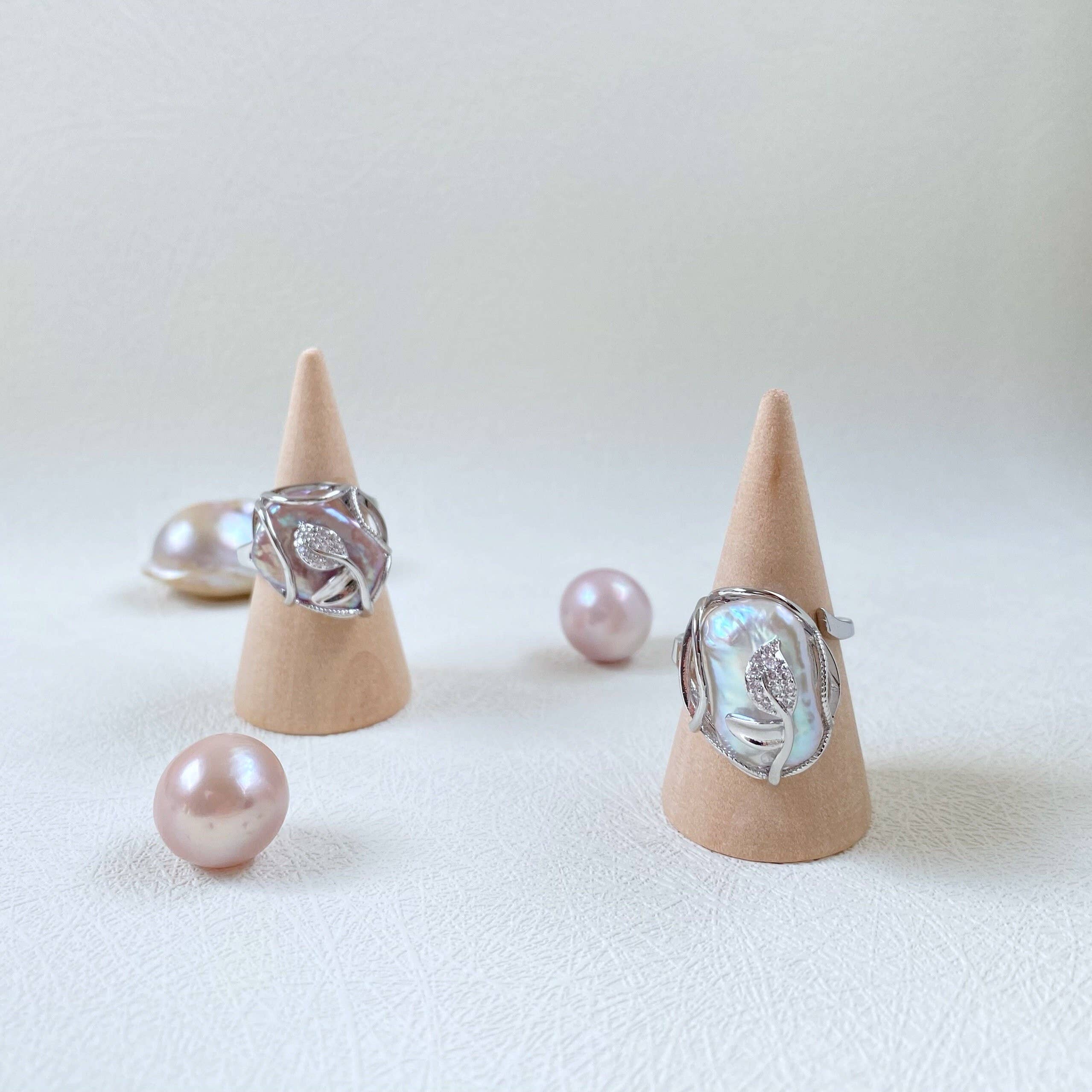 iBijoux - Venta al por mayor Anillos grandes/de cóctel - Anillo grande de perla barroca, anillo grueso (1S05RG)0