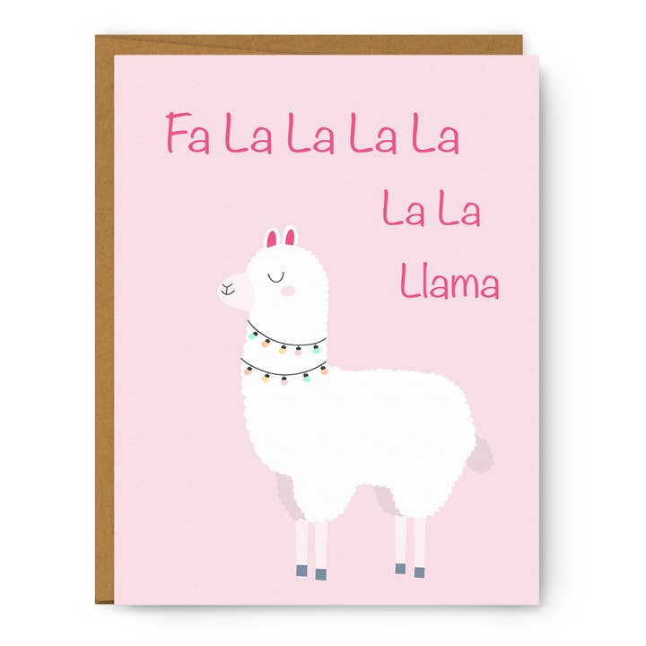 Fa la llama - Carte de vœux pour la vente par Serif