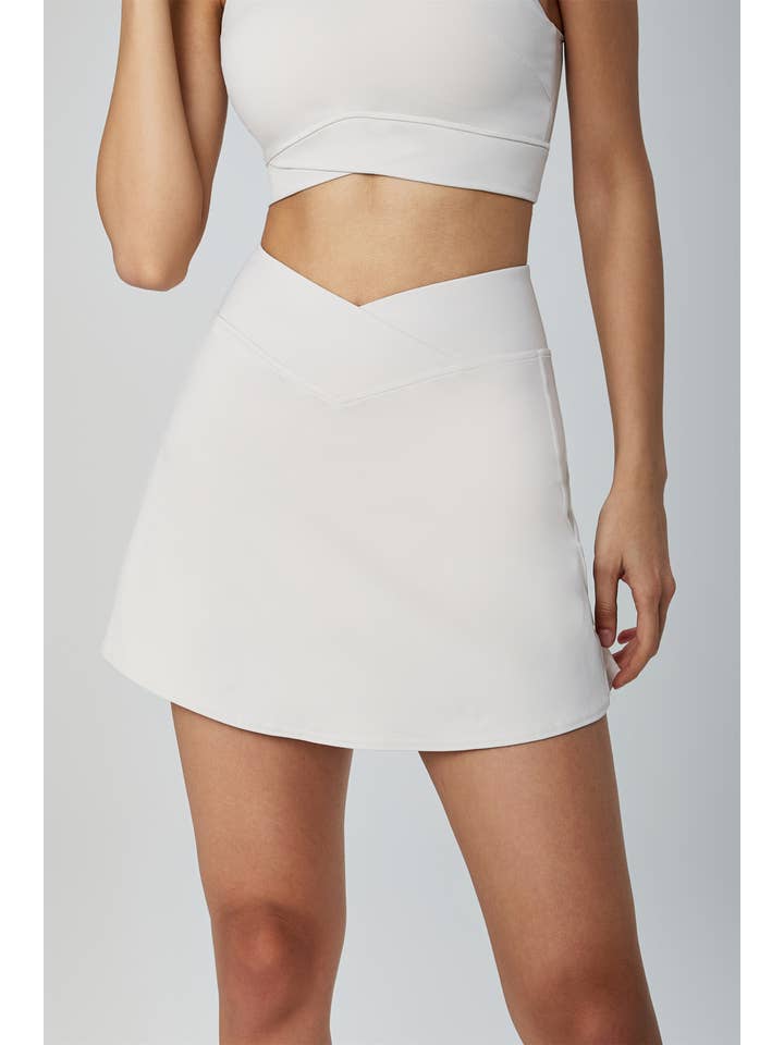 91thelabel - Wholesale Athletic Skirt - Women's - Dara Crossover Waistband Mini Active Skirt 6