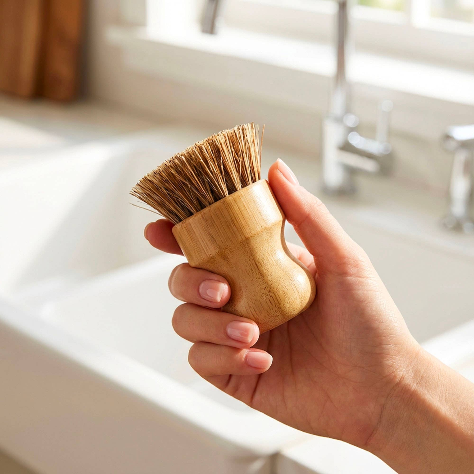 Bamboo Switch - Wholesale Cleaning Brush - Bamboo Pot Scrubber | Kitchen Bestseller | Stocking Stuffer 3