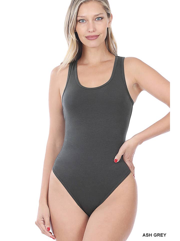 42POPS - Wholesale Bodysuit - Women's - `.Washed & Solid Cotton Bodysuit w/Snap Button closure2